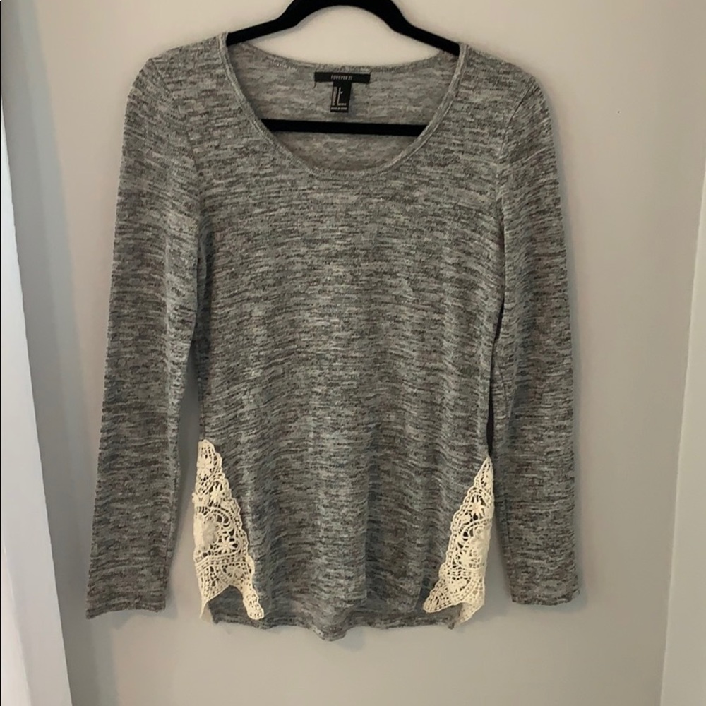 F21 Embroidered Sweater